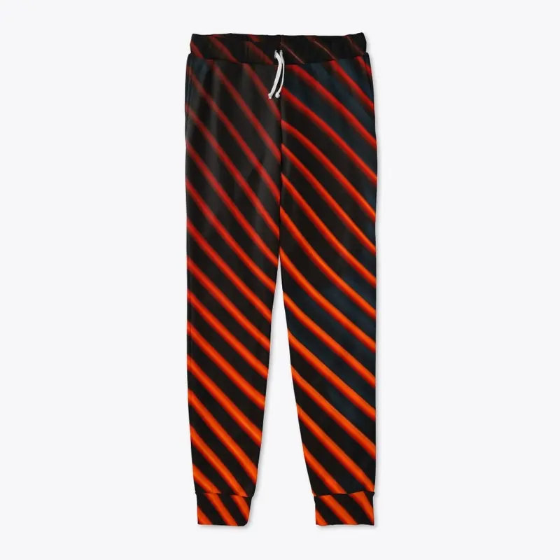 Orange and Black Stripes 