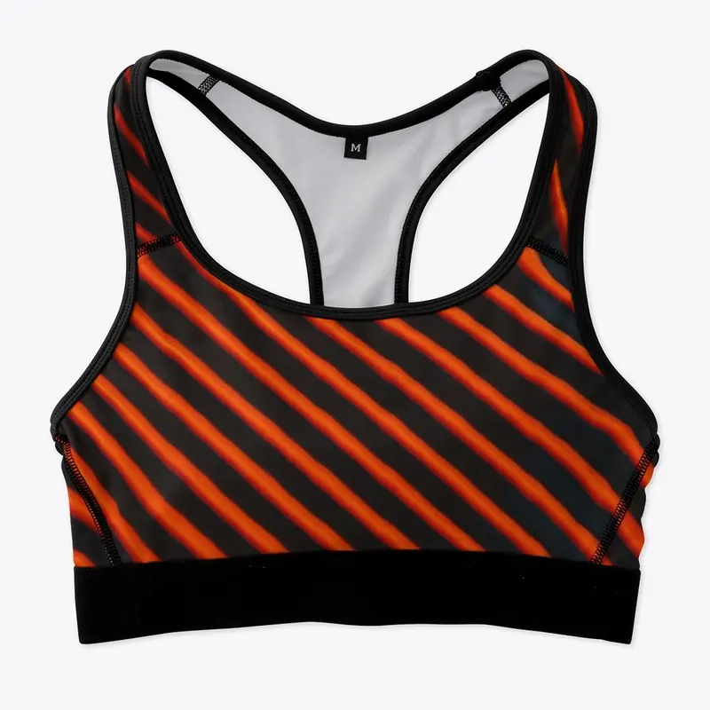 Orange and Black Stripes 